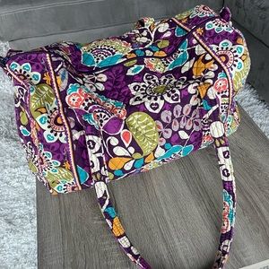 Vera Bradley Plum Crazy Large Duffel Bag
